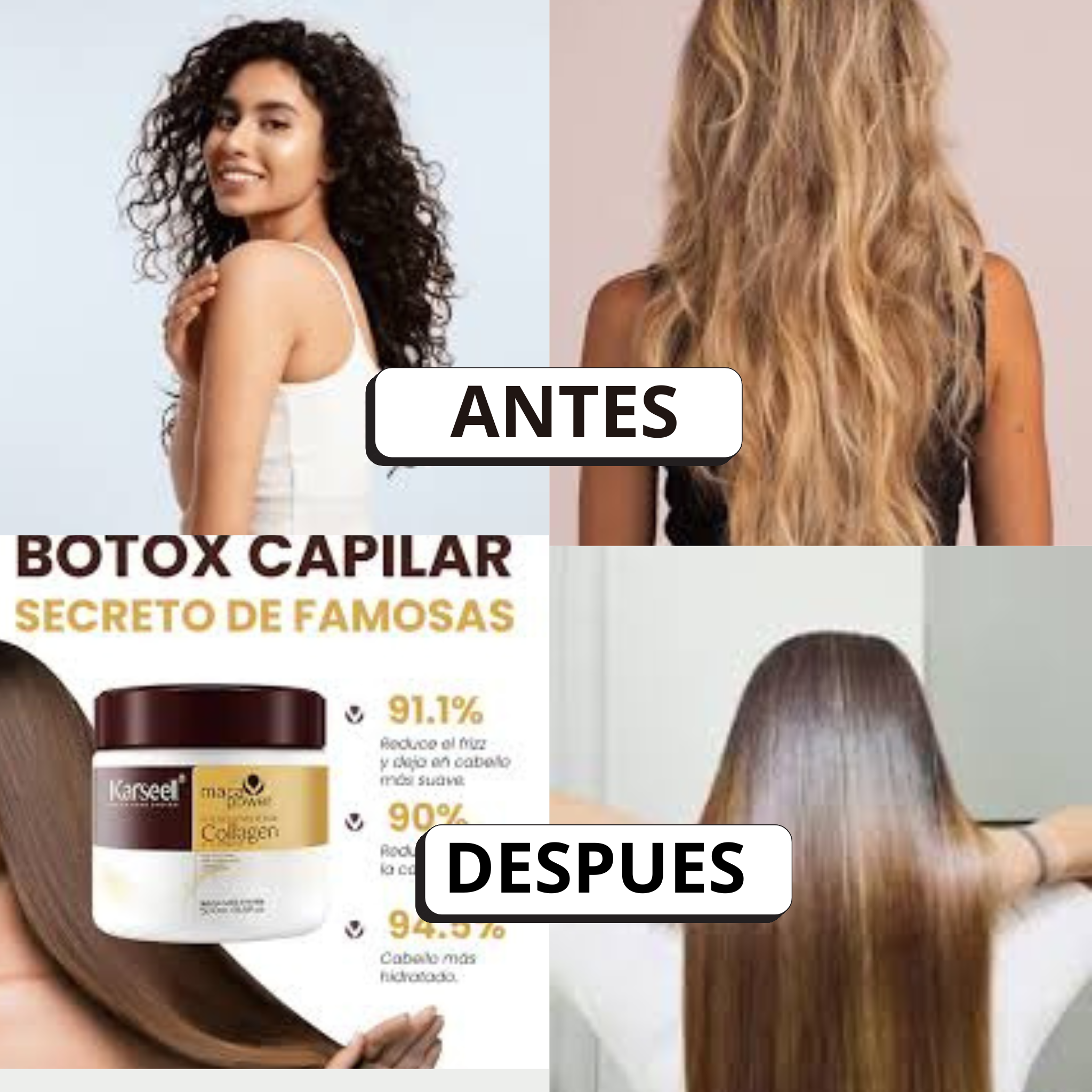 KARSEELL CREMA ALISADORA PARA CABELLO CON FRIZZ Y MALTRATADO